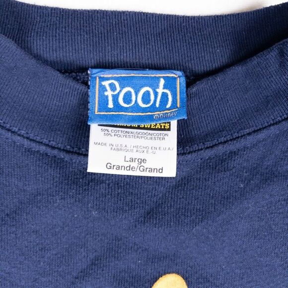 Vintage 90s Winnie the Pooh Tigger Florida Sweatshirt USA Made Navy Women’s L - Picture 7 of 7